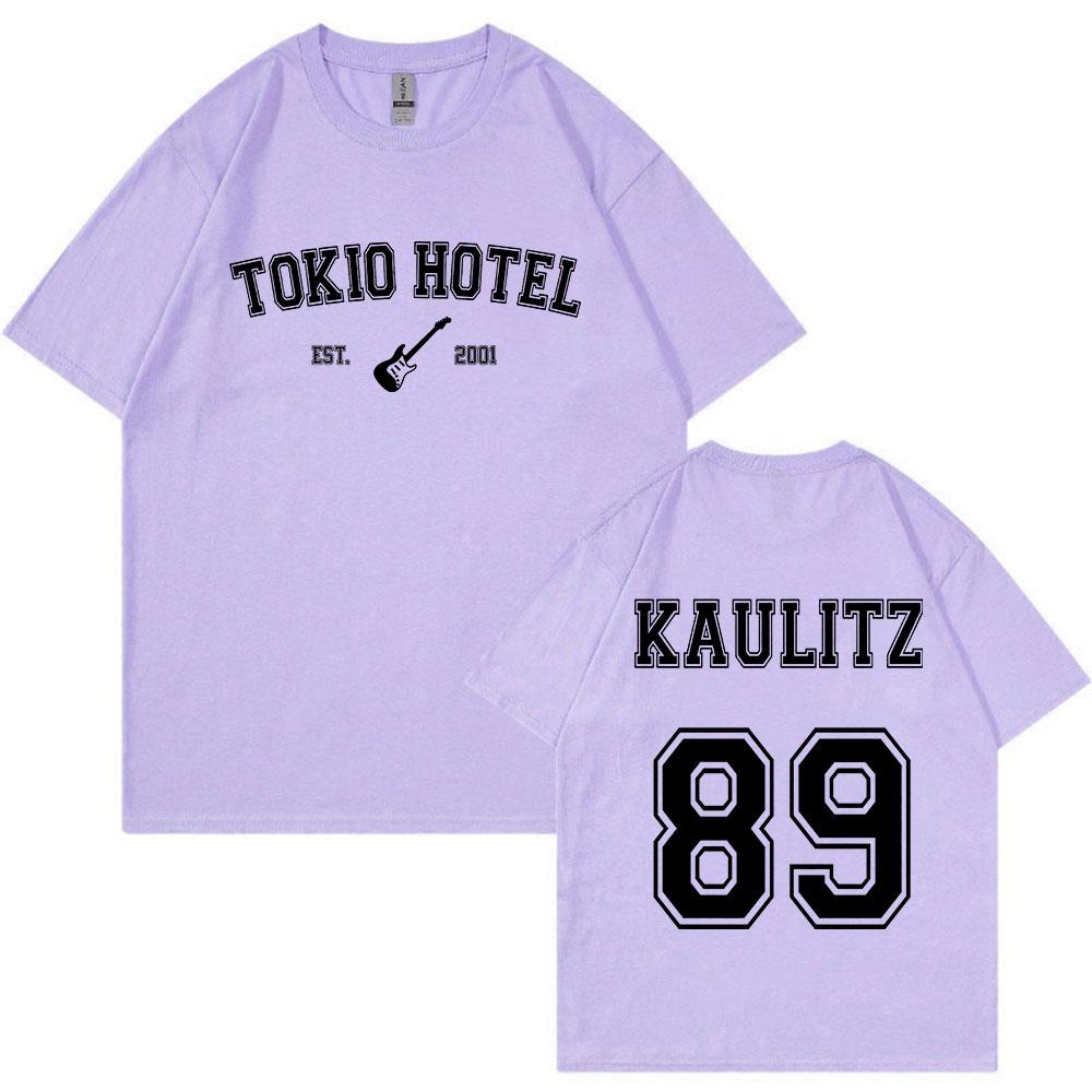 Rock Band Tokio Hotel Kaulitz Tričko Pánská Móda Neformální Tričko s krátkým rukávem Hip Hop Punk Trička nadměrné velikosti Unisex Streetwear