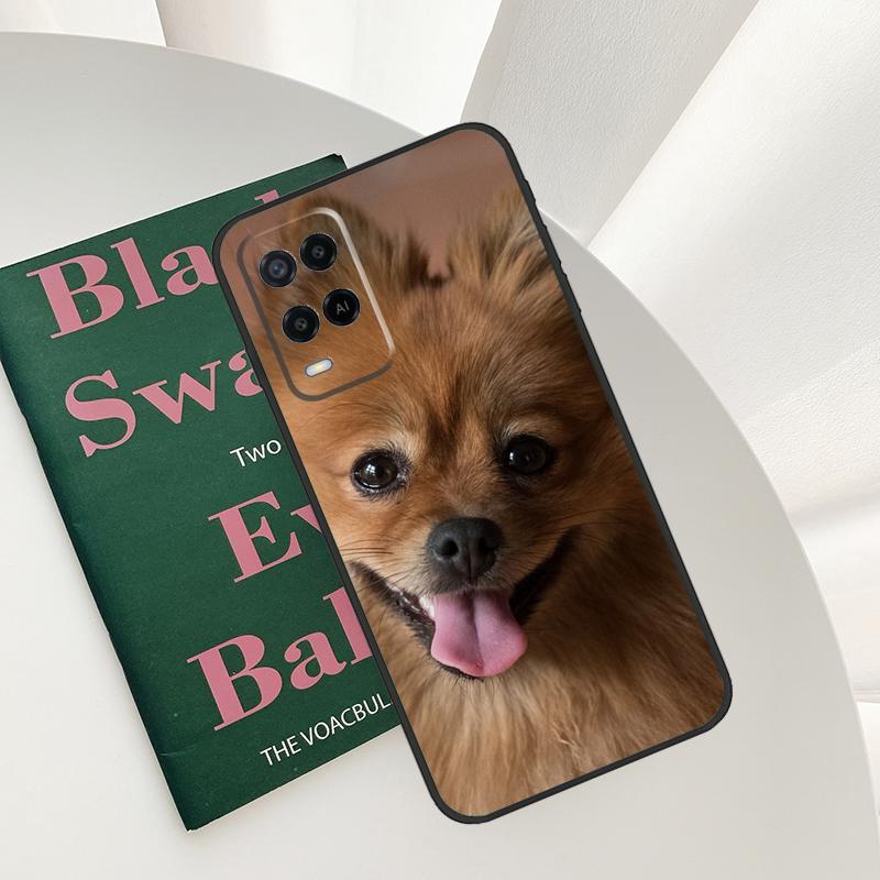 Pomeranian Dog Case For Oppo A96 A76 A16 A15 A17 A52 A72 A54S A57S A58 A78 A98 A57 A77 A54 A74 A94 Cover