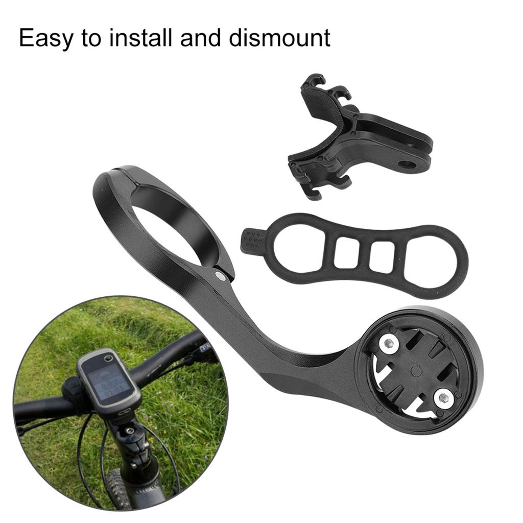 Aluminum Alloy Bicycle Computer Torch Action Camera Extension Mount(Black, for Garmin IGPS)