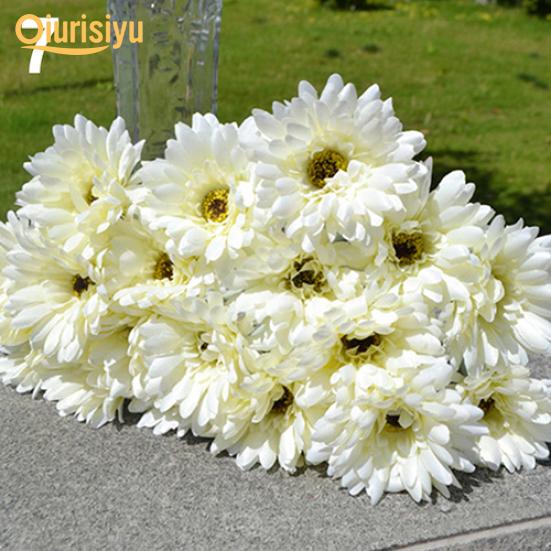 1 Pc Artificial Silk Gerbera Flower Wedding Party Bouquet Home Garden Decor Happy Living