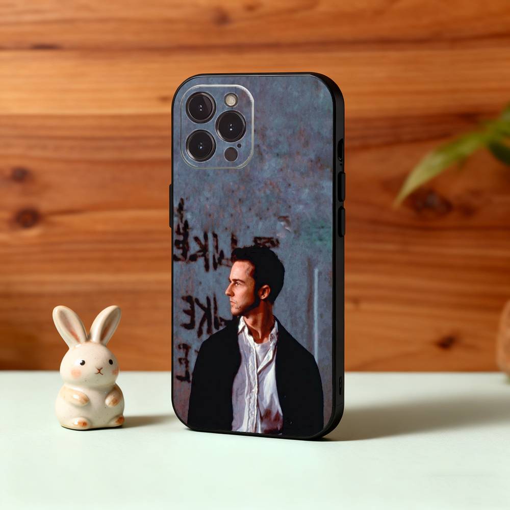 Edward Norton Acclaimed Actor Phone Case For iPhone17,16,15,14,13,12,Plus,Pro Max, 5G Others Soft Black Cover