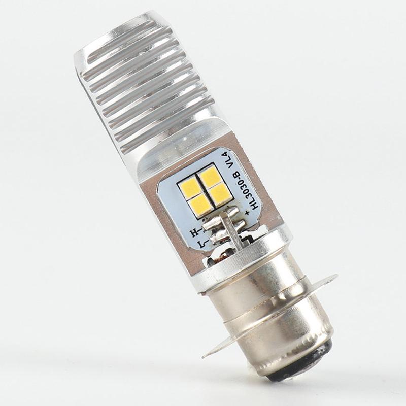 1pcs Motorcycle Headlight Bulb P15D LED Scooter Light T19 4LED Beam Light Lamp Bulb Motorcycle Auxiliary Lights Led Headlight