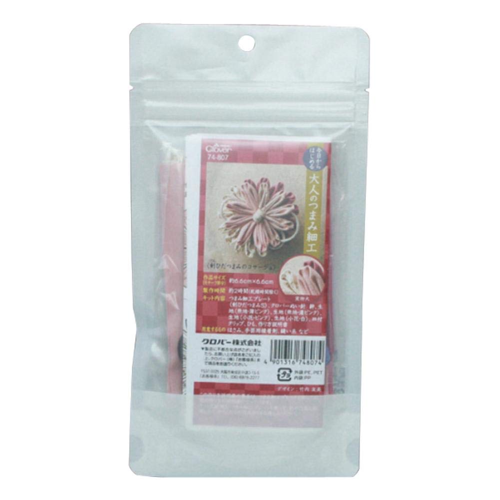 

Начните сегодня с взрослой броши-корсажа Цумами Канзаши Клевер Зайку Плиссированный меч 74-807 розовый