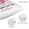 Mummy In Your Tummy Square Pillowcase Polyester Linen Velvet Creative Decor Throw Pillow Case Home Cushion Case