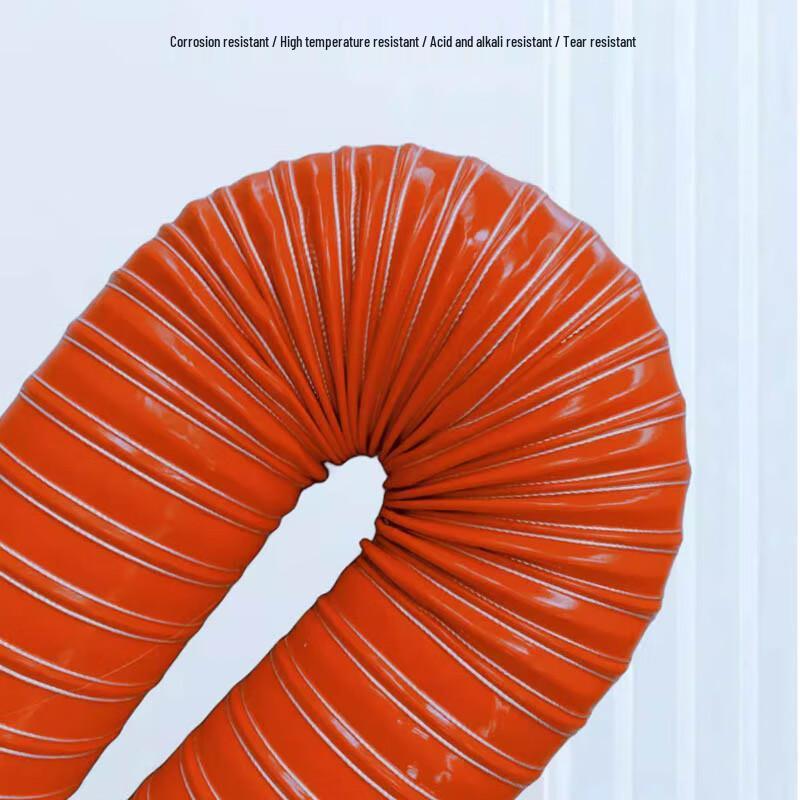 Thickened Red High-Temperature Silicone Exhaust Duct