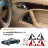 Real Soft Carbon Fiber Sticker For Mercedes Benz SL R129 1990-1994 1995 1996 1997 1998 1999 2000 2001 2002 Door Handle Buttons