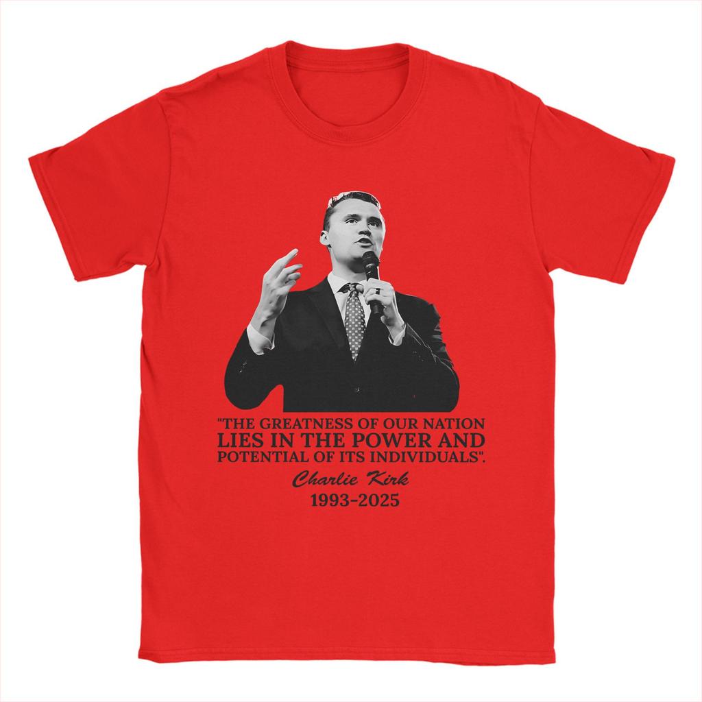 Turning Point USA T-Shirt Sommer Trendige T-Shirts Herren Baumwolle O-Ausschnitt Übergröße Kleidung Kurzarm Streetstyle T-Shirt