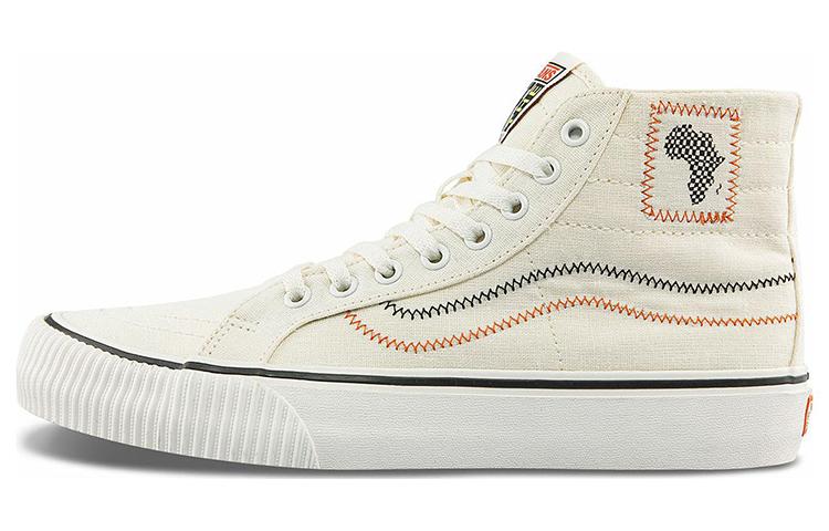Vans Juju Surf Club X Vans SK8 HI  Белый Оранжевый Черный  VN0A4BX6YQ1 44