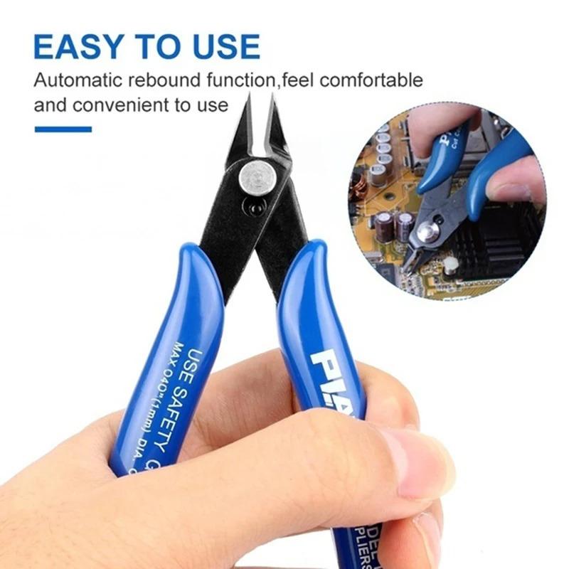 Multi-Function Pliers, Diagonal Cutting Pliers With Wire Stripper, 50 Steel Construction, Spring Loaded Design