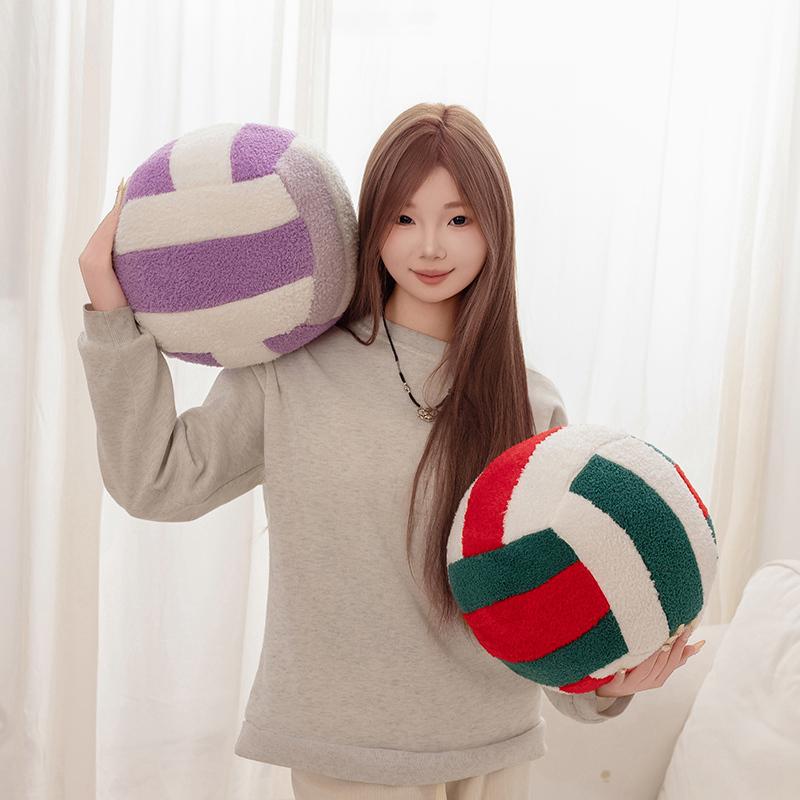 20-24cm Simulation Volleyball Ball Plush Toy Cute Volleyball Props Pillow Accompany Soft Birthday Gifts Room Decor