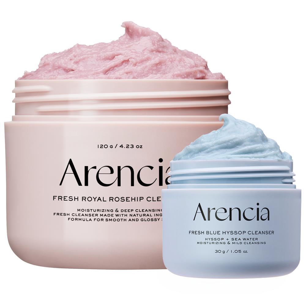 arencia Fresh Rice Soap Cleanser 120g Special 3 Colors (Green/Rosehip/Blue)
