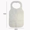 10Pcs/Bag Portable Heart Printed Disposable Aprons Oil-proof Anti-fouling Bib Non Woven Cooking Apron Restaurant Home Supplies