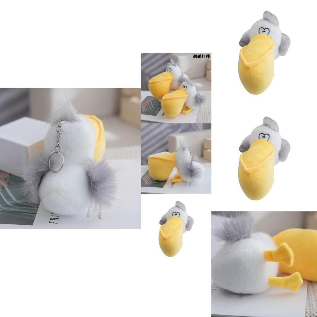 Adorable Yellow Pelican Plush Keychain Soft Toy Cute Bag Charm With Premium Plush Material