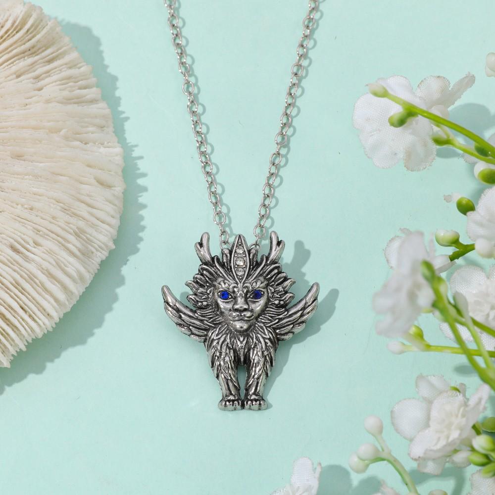 Mountains and Seas Mythical Beast Baize Pendant Necklace Gothic Party Accessories