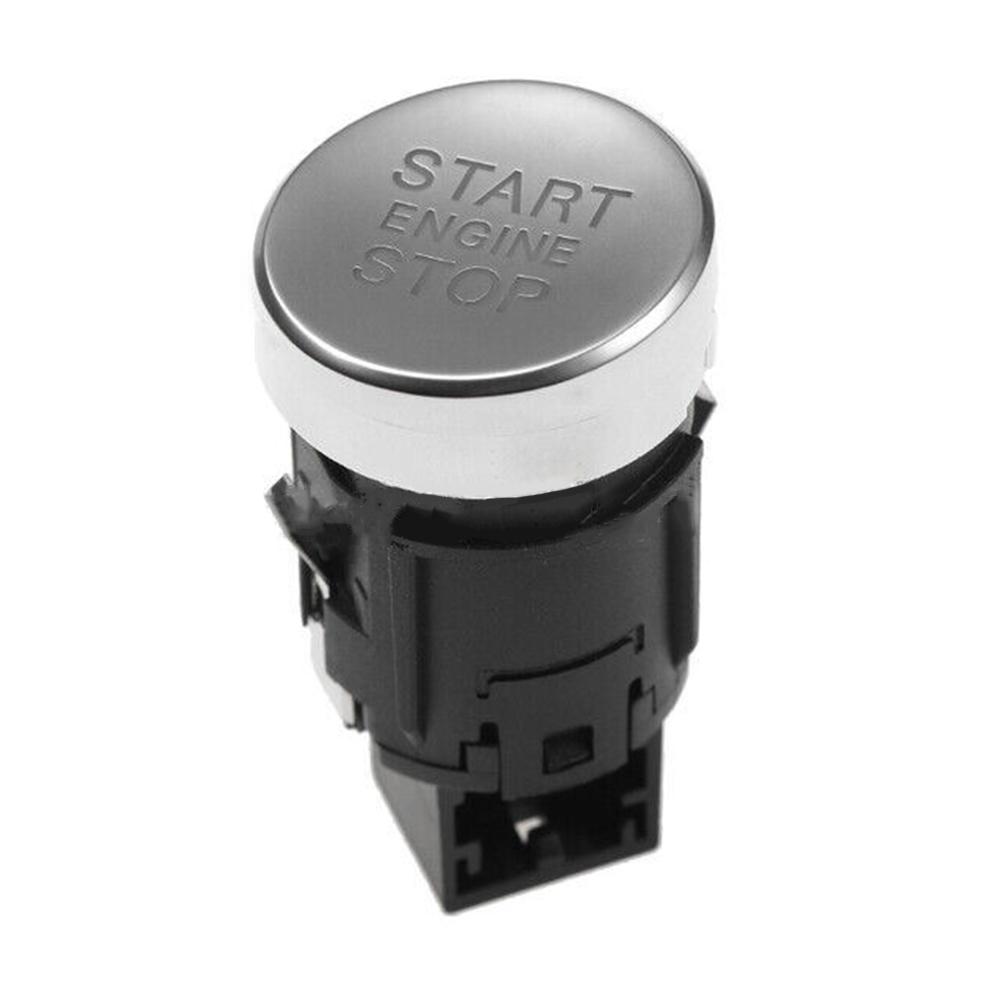1pc Car Silver Start Stop Engine Switch Button 8K0905217 For Q5 2009-2012 Mental Plastic Car Accessories Hight Quailtly