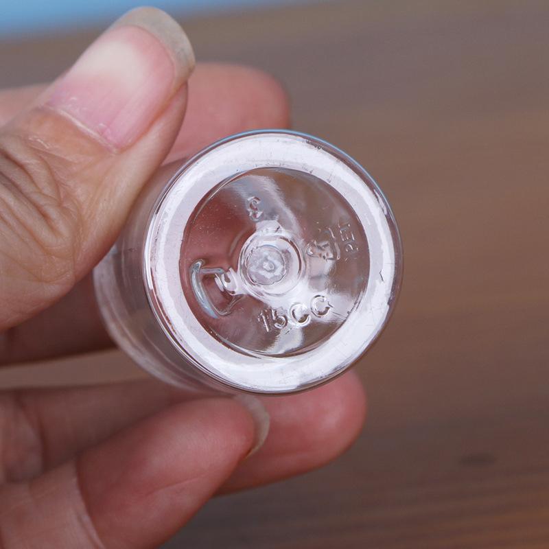 7PCS Refillable Travel Craft Vials Candy Split Pot Cosmetic Packaging Transparent Bottles Plastic Containers Travel Split Bottle