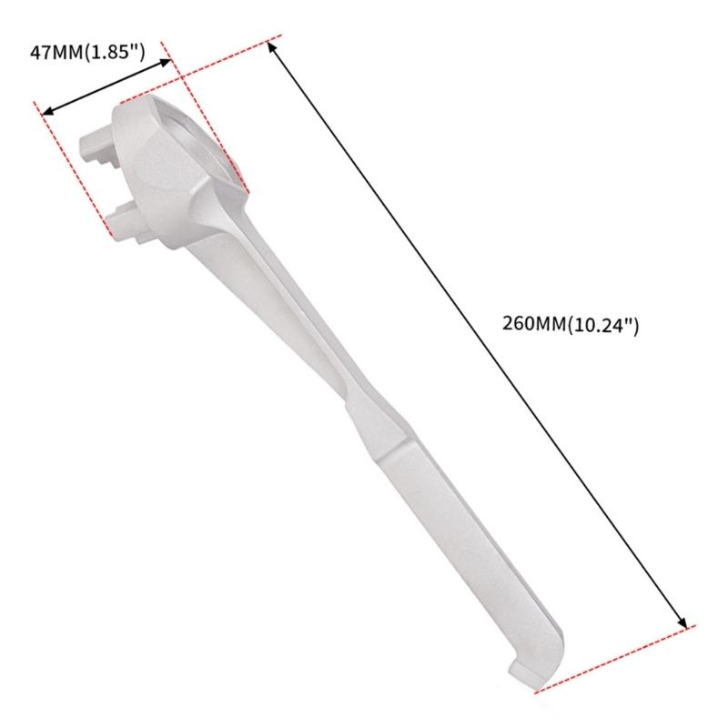 Practical Adjustable Drum Plugs Wrench Fit 2Inch and 3/4Inch Lid Fireproof No Magnetic Tool for Industrial Use