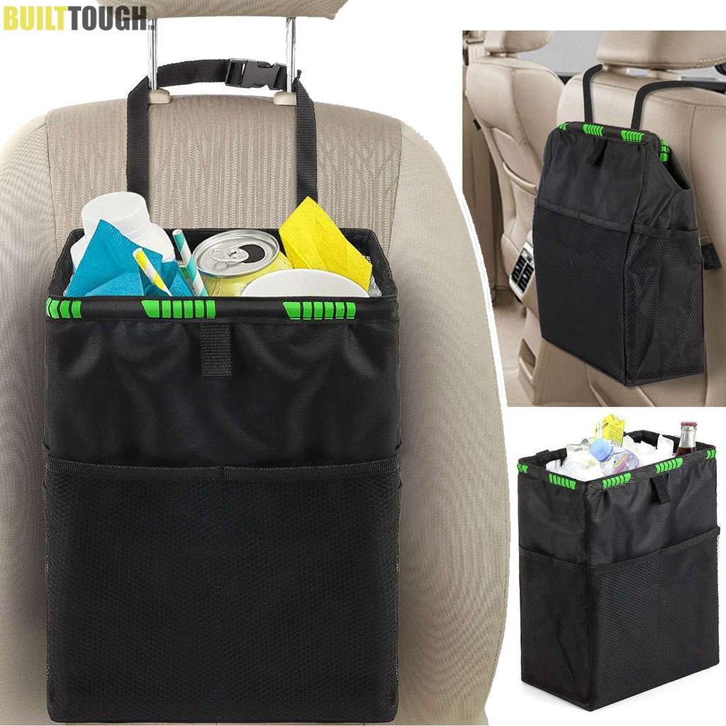 Car Trash Bin Storage Waste Basket Folding Interior Rubbish Litter Container Organizer Holder Garbage Can Bin Motor Accessories