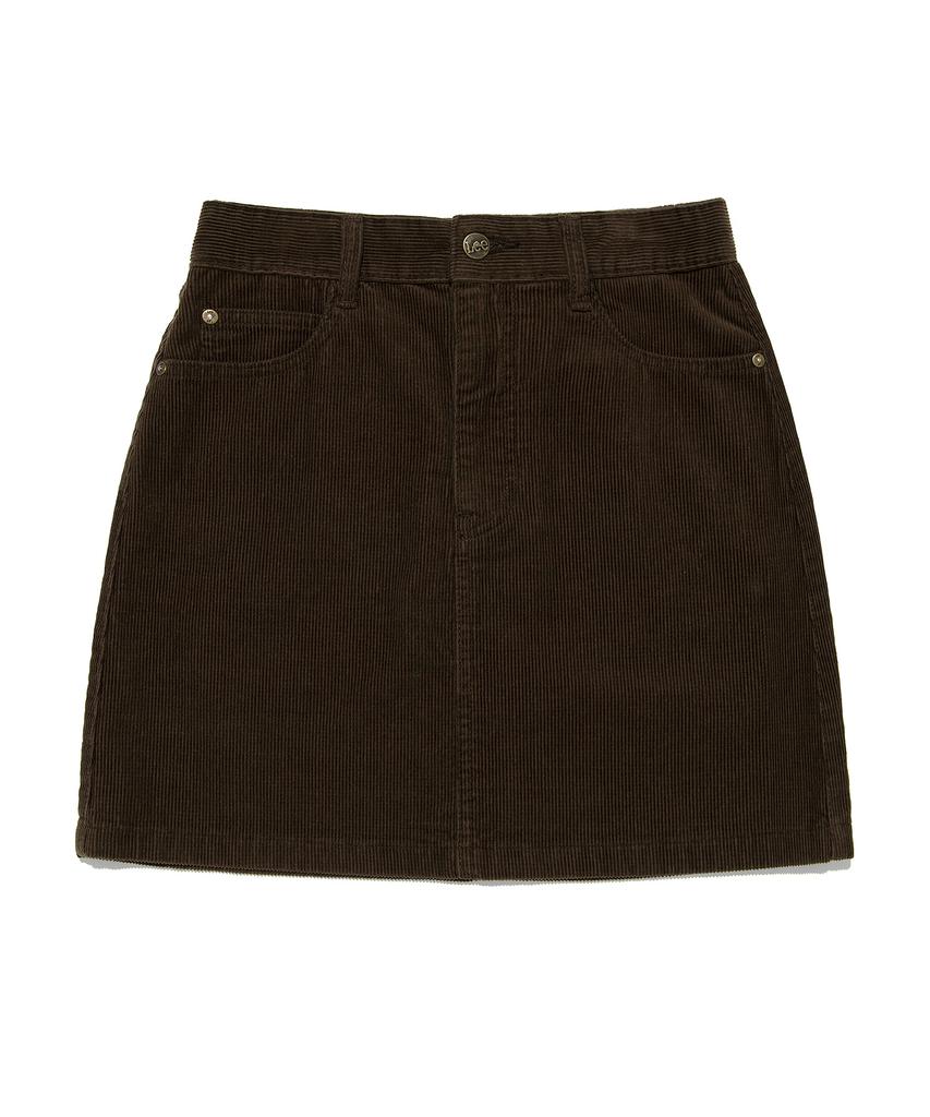 Lee Corduroy Mini Skirt Brown