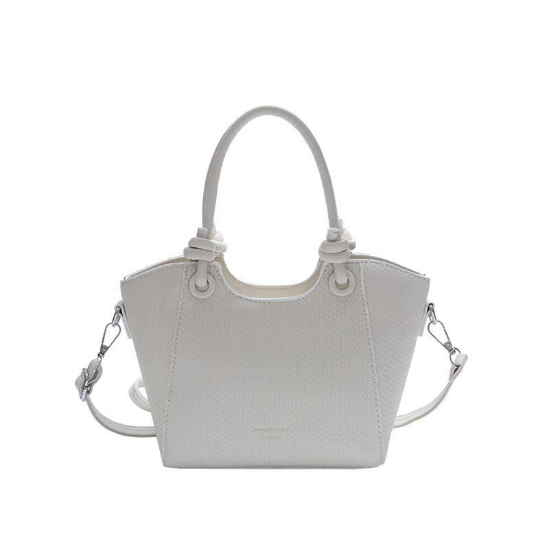 Hand-held Textured Bucket Bag Women's Summer Fashion Simple Casual Shoulder Bag New Trendy Women's Bag