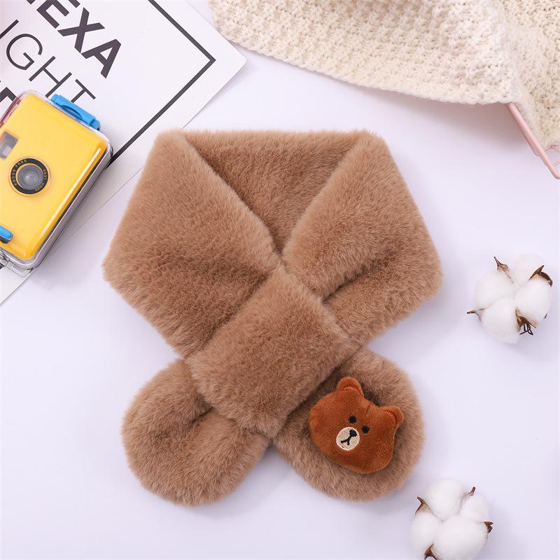Children's Plush Warm Scarf - Boys & Girls Winter Neck Gaiter, Trendy Christmas Gift for Kindergarteners