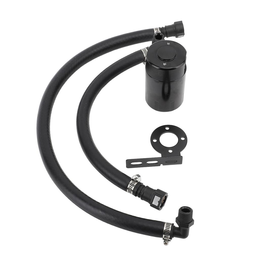 3OZ Oil Catch Can Fine Mesh Filter Air Oil Separator Catch Can Kit with Hose for 1500 5.3L 6.2L 2019‑2022