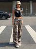 Spring/Autumn Sexy Girl Women's New High Waist Wide Leg Pants Loose Fit Slimming Casual Overknee Long Pants