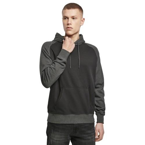 Build Your Brand Mens Raglan Hoodie
