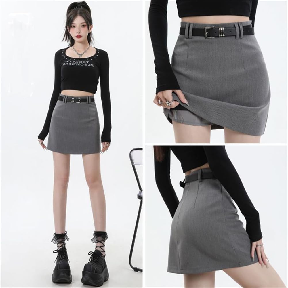 Tight Mini Solid Office Back Beautiful Legs and Winter [SDSXZWG] Skirt, Stretch, Above-the-Knee, Sexy, Color, Women's, Wear, Slimming, Zipper, Butt,