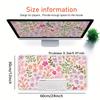 VIKAMA Beautiful Flower Mouse Pad Colorful Desk Mat Non-Slip Waterproof Coaster Drip-Proof Mat Desktop Carpet Desktop Carpet