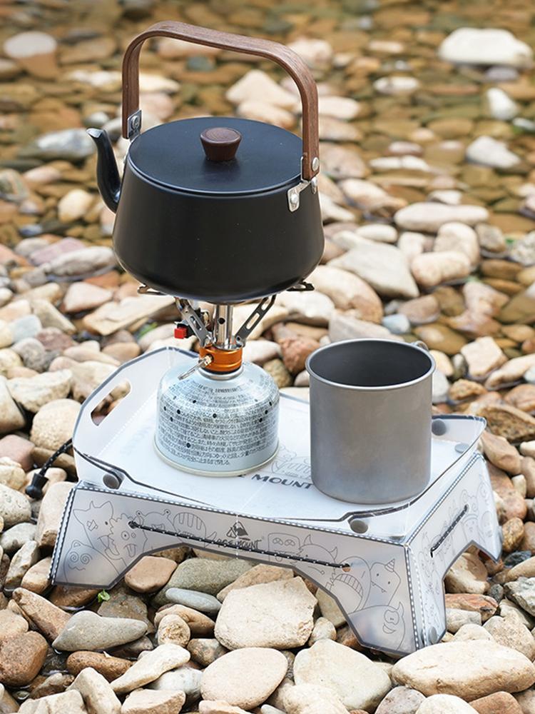 Foldable Camping Tray Ultralight Small Backpacking Table Portable Mini Dining Table Multifunctional for Camping Hiking