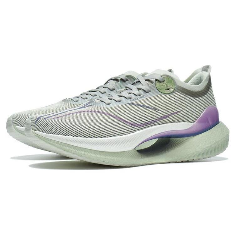 Li Ning Shadow 2 Essential Cushioning Lightweight Low top Marathon Running Shoes Men's Green ARRT005-14
