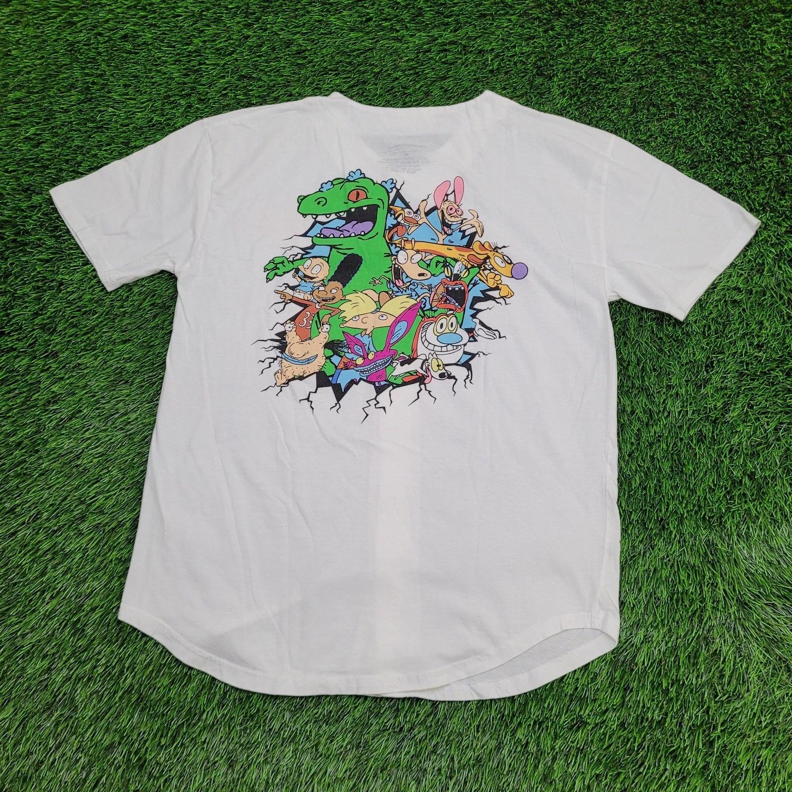 Nickelodeon Cartoon TV-Show Jersey Shirt Medium 20x27 White M