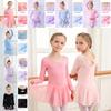 Kids Dance Costumes For Practice With Soft Cotton Fabric And Butterfly Detail