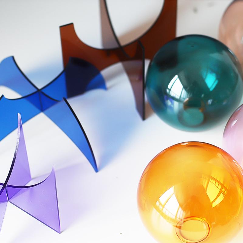 1 Set Ball Shape Vase Modern Ball Flower Vase Nordic Plastic Vase Transparent Acrylic Glass Vase Unique 13 Styles