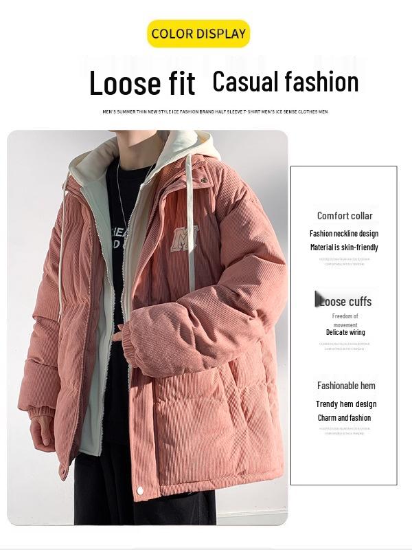 Men's Thickened Corduroy Two-Piece Sports Jacket - Winter Warm, Trendy Workwear