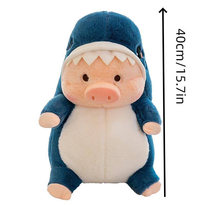 Cute Dinosaur And Shark Pig Plush Toy Pillow For Kids, Girls Large Stuffed Animal Doll Gift