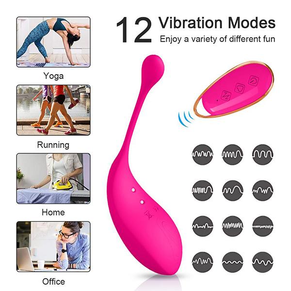 USB nabíjateľné bezdrôtové diaľkové ovládanie Vibrátor bodu G na stimuláciu vajíčka Sexuálne hračky pre dospelých