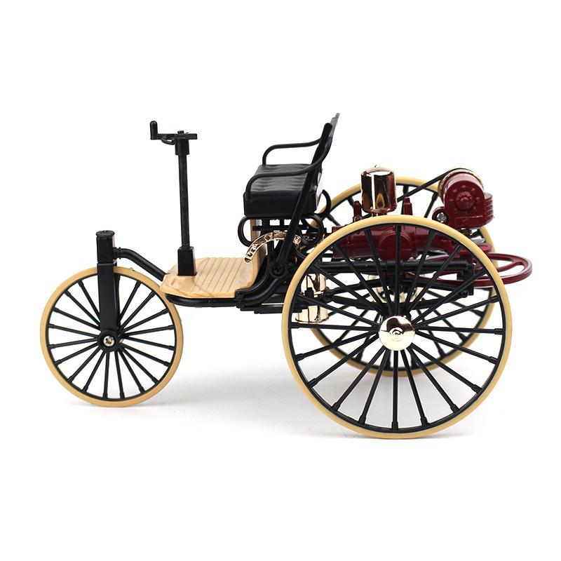 

1:12 Scale Alloy Classic Car Tricycle Model Diecasts Metal Toy Retro Model Simulation Kids Gifts Mini Three Wheeled Bicycle жёлтый