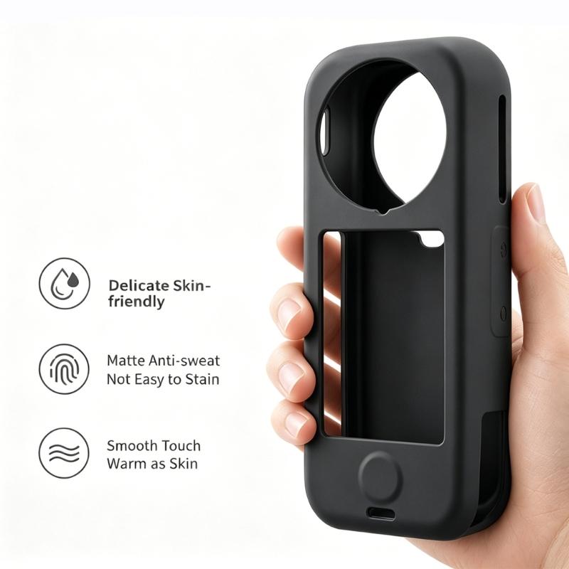 Premium Elastic Silicone Protective Cover For X4 Air Camera Case Shockproof And Scratch Resistant Lens Cover AntiSlip
