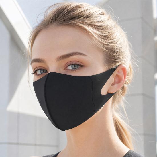 3D Weiche Gesichtsschutzmaske, Halbe Gesichts-Sonnenschutz-Mundschutz, Atmungsaktiver Gesichtsschutz mit elastischer Ohrschlaufe für Outdoor-Radfahren, Wandern, Angeln, Gartenarbeit