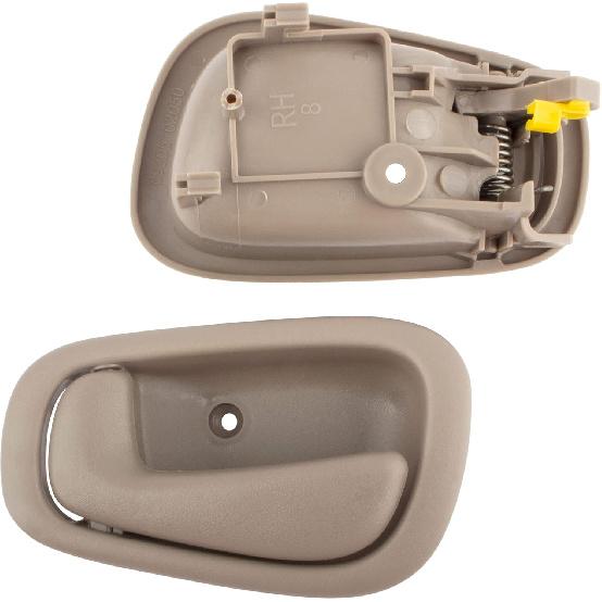 

BOXI Set of 2 Beige Interior Front/Rear Driver Passenger Side Door Handles Fit for Toyota Corolla 1998-2002 79503 79502 69205-02050-B1 69206-02050-B1
