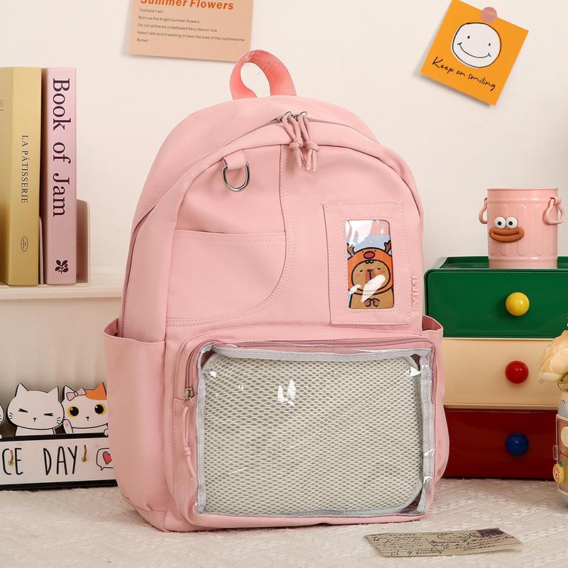

School bag for primary school students in grades 3 to 6 Large capacity backpack pain layer Girls waterproof backpack Junior high school research bag