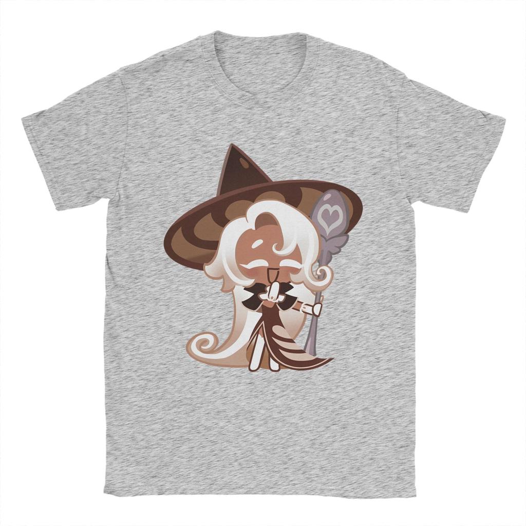 Cookies Run Kingdom TShirt for Unisex Latte Cookie Vintage Pure Cotton Tees Crew Neck Short Sleeve T Shirts Printed Clothes