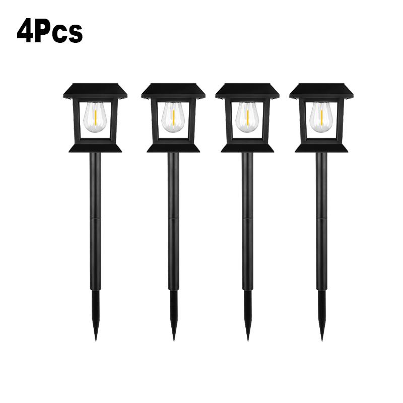 2/4pcs Solar Pathway Lights Solar Powered Landscape Light Auto On/Off Lawn Lamp Waterproof for Yard Patio Garden Decoration