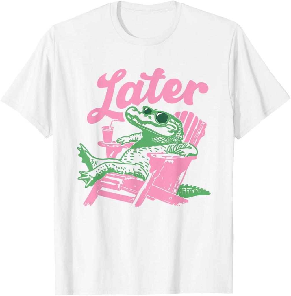 See You Later Teacher Summer Alligator Last Day of School T- Shirt