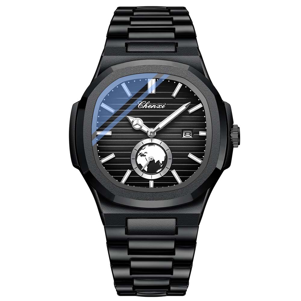 CHENXI Men's Quartz Watch New Style Fashionable Business Men's Watch Date Display Small Seconds Subdial Men's Wristwatch