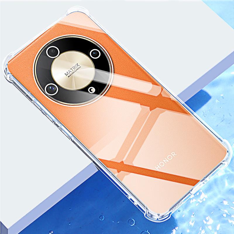 Transparent Phone Case for Honor Honor Magic6 Pro Magic 6 5 Lite Pro Soft TPU Silicon Gel Protective Camera Back Clera Cover