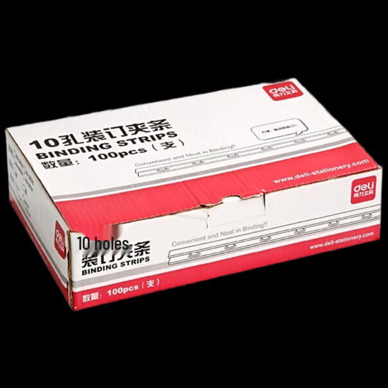 Deli 3825 10-Hole Binding Strips