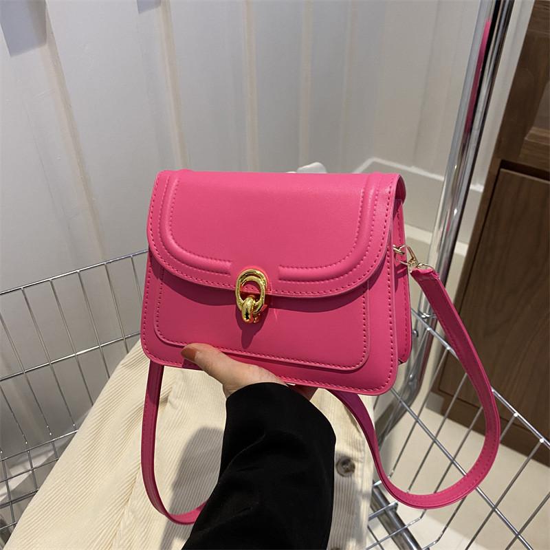 Retro Color Block Womens Small Crossbody Bag Stylish Simple Square Design For Everyday Use